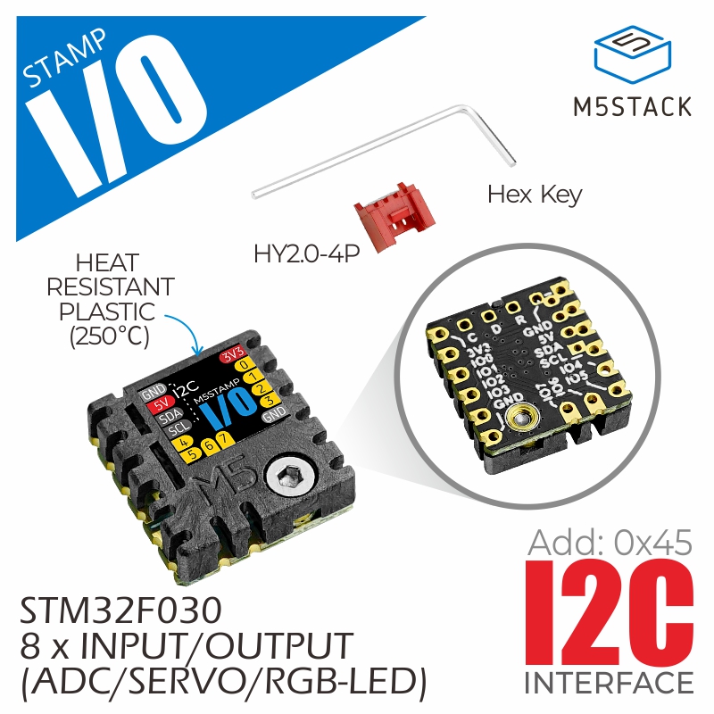 M5Stack - M5Stack อย่างเป็นทางการ M5Stamp ขยายโมดูล I/O (STM32F0)
