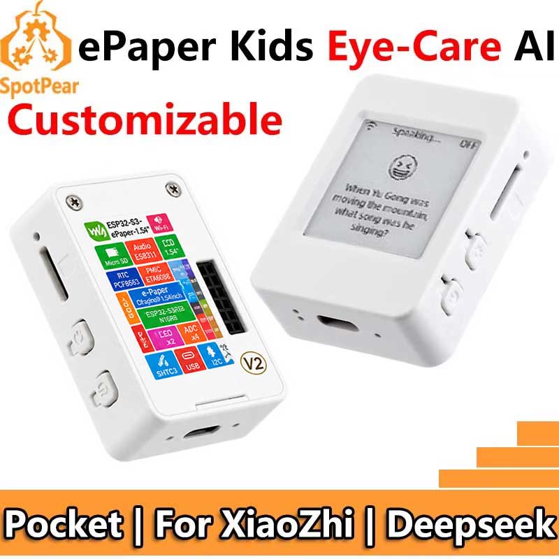 Lolin S3 - บอร์ดพัฒนา ESP32-S3 AI หน้าจอ e-Paper ขนาด