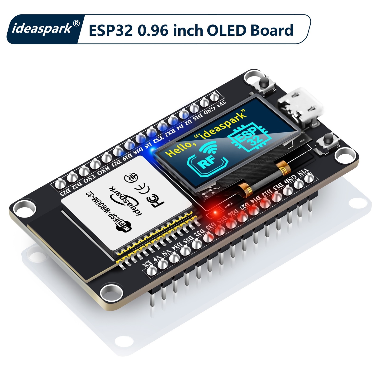 Lolin D32 - ไอเดียพาร์ค ® ESP32 บอร์ดพัฒนา 0.96 นิ้วจอแสดงผล