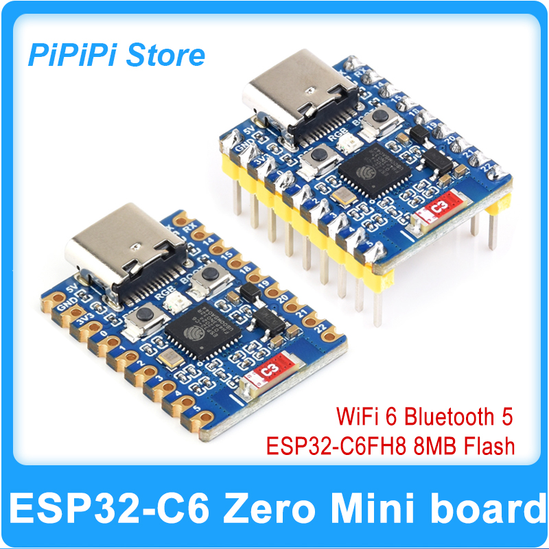 Doit Esp32 - บอร์ดพัฒนา ESP32-C6 Zero Super Mini บนพื้นฐาน