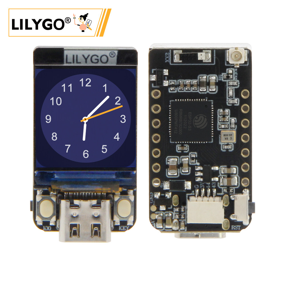 Lolin S3 - LILYGO T-QT Pro ESP32-S3 GC9A01 โมดูลจอแสดงผล