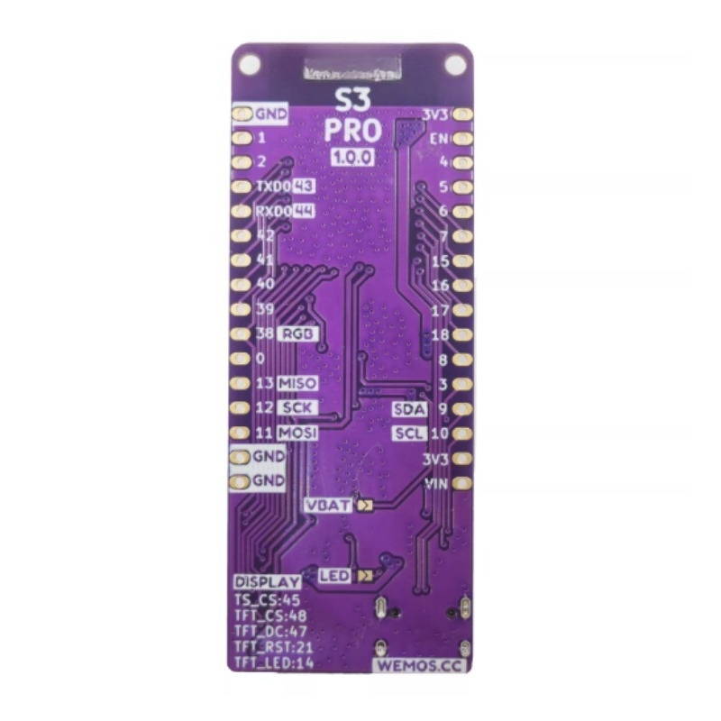 Lolin S3 - สำหรับบอร์ด LOLIN S3 Pro V1.0.0 ESP32-S3