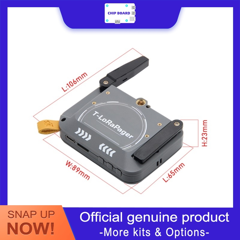 Doit Esp32 - LILYGO T-LoRa Pager อุปกรณ์สื่อสารแบบพกพา ใช้ ESP32-S3,