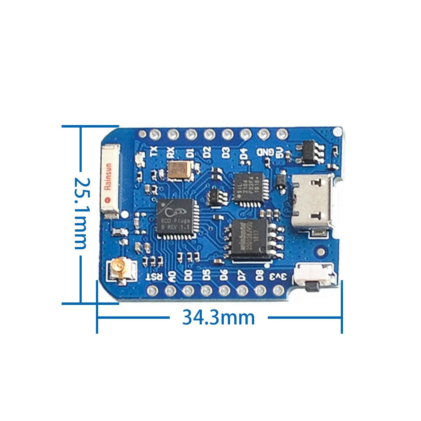 Wemos D1มินิโปร4ม. 16ม. ไบต์ขั - Wemos D1 บทวิจารณ์และราคา