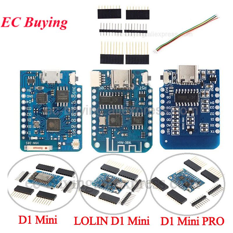10 ชิ้น/1 ชิ้น WeMos LOLIN D1  - D1 Mini Pro บทวิจารณ์และราคา