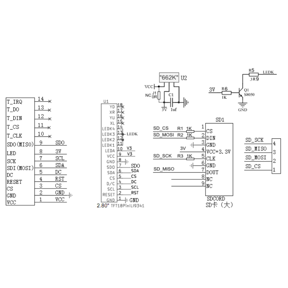 2.8 นิ้วจอแสดงผล TFT LCD โมดูล - Esp32 S3 Devkitc 1 บทวิจารณ์และราคา
