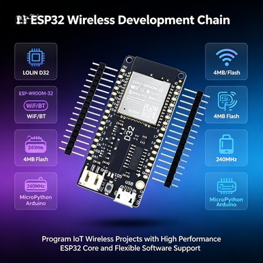บอร์ด Wemos LOLIN D32 V1.0.0 E - Lolin D32 บทวิจารณ์และราคา