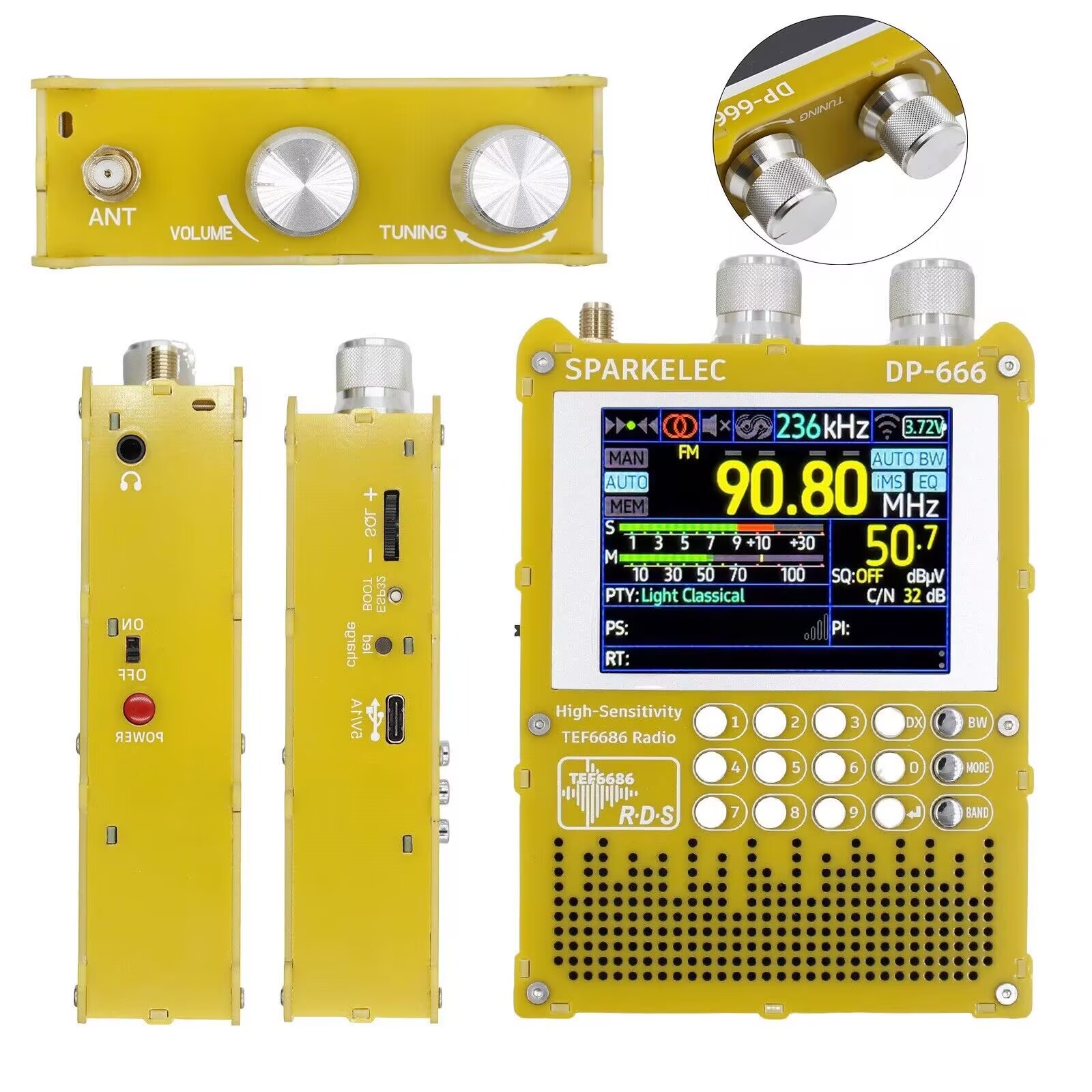 วิทยุรุ่นใหม่ DP-666 TEF6686 ค - Doit Esp32 บทวิจารณ์และราคา